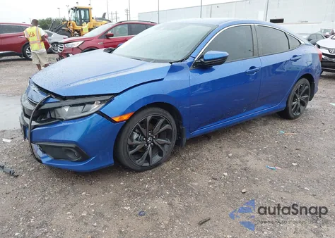 2021 Honda Civic Sport from USA, damaged, VIN 19XFC2F80ME002063